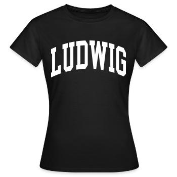 Ludwig - T-shirt Femme - noir - Devant - AI Model Female 172 dark (172cm)