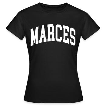 Marces - T-shirt Femme - noir - Devant - AI Model Female 172 dark (172cm)