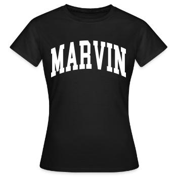Marvin - Women's T-Shirt - black - Front - AI Model Female 172 dark (172cm)