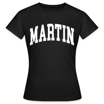 Martin - Women's T-Shirt - black - Front - AI Model Female 172 dark (172cm)