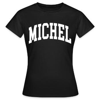 Michel - T-shirt Femme - noir - Devant - AI Model Female 172 dark (172cm)