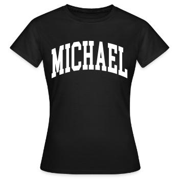 Michael - Women's T-Shirt - black - Front - AI Model Female 172 dark (172cm)