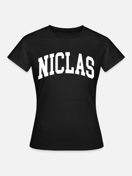 Niclas - Frauen T-Shirt - Schwarz