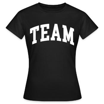 Équipe - T-shirt Femme - noir - Devant - AI Model Female 172 dark (172cm)