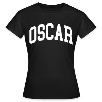 Oscar - Frauen T-Shirt - Schwarz - Vorne - AI Model Female 172 dark (172cm)