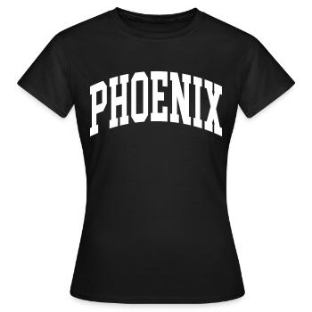 Phoenix - Frauen T-Shirt - Schwarz - Vorne - AI Model Female 172 dark (172cm)