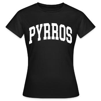 Pyrros - T-shirt Femme - noir - Devant - AI Model Female 172 dark (172cm)