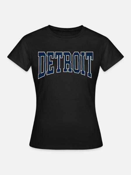 Detroit - Frauen T-Shirt - Schwarz