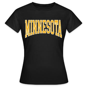 Minnesota - T-shirt Femme - noir - Devant - AI Model Female 172 dark (172cm)