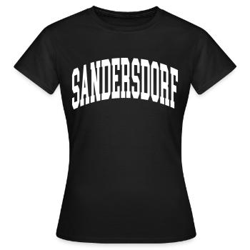 Canton de Sandersdorf - T-shirt Femme - noir - Devant - AI Model Female 172 dark (172cm)