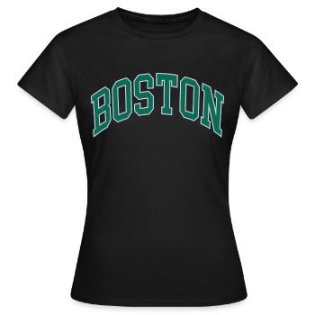 Boston - T-shirt Femme - noir - Devant - AI Model Female 172 dark (172cm)