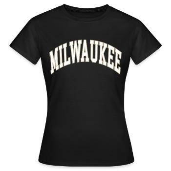 Milwaukee - T-shirt Femme - noir - Devant - AI Model Female 172 dark (172cm)