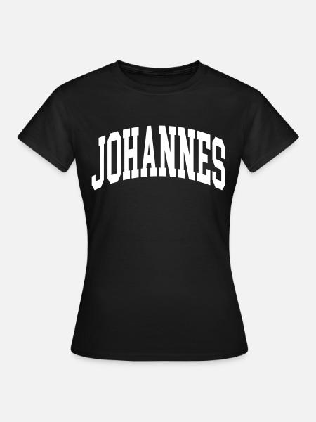 Johannes - Frauen T-Shirt - Schwarz