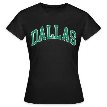 Dallas - T-shirt Femme - noir - Devant - AI Model Female 172 dark (172cm)
