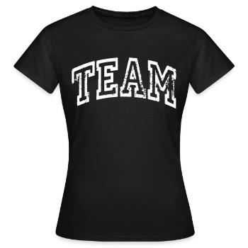 Équipe - T-shirt Femme - noir - Devant - AI Model Female 172 dark (172cm)