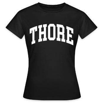 Thore - Frauen T-Shirt - Schwarz - Vorne - AI Model Female 172 dark (172cm)
