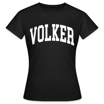 Volker - Frauen T-Shirt - Schwarz - Vorne - AI Model Female 172 dark (172cm)