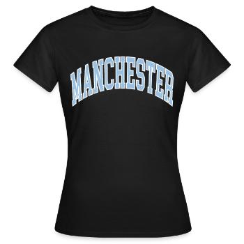 Manchester - T-shirt Femme - noir - Devant - AI Model Female 172 dark (172cm)