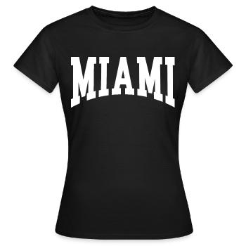 Miami - T-shirt Femme - noir - Devant - AI Model Female 172 dark (172cm)