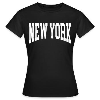 New York - T-shirt Femme - noir - Devant - AI Model Female 172 dark (172cm)