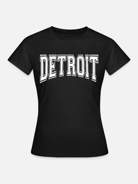 Detroit - Frauen T-Shirt - Schwarz