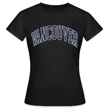 Vancouver - Frauen T-Shirt - Schwarz - Vorne - AI Model Female 172 dark (172cm)