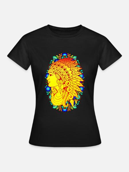 Native American Feather Native America - Women's T-Shirt - black