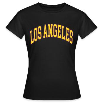 Los Angeles - Frauen T-Shirt - Schwarz - Vorne - AI Model Female 172 dark (172cm)