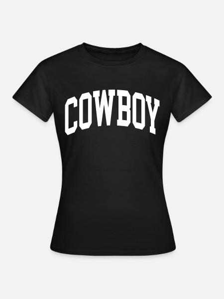 Cowboy - Frauen T-Shirt - Schwarz