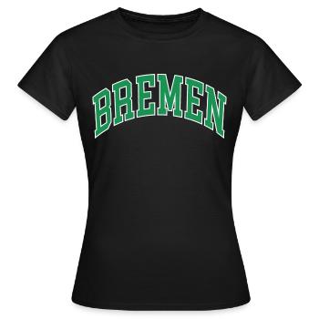 Brême - T-shirt Femme - noir - Devant - AI Model Female 172 dark (172cm)