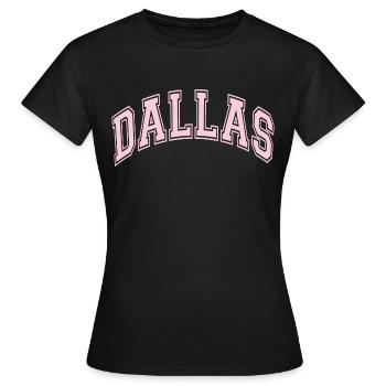 Dallas - T-shirt Femme - noir - Devant - AI Model Female 172 dark (172cm)