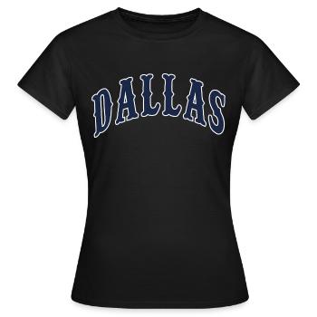 Dallas - T-shirt Femme - noir - Devant - AI Model Female 172 dark (172cm)