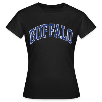 Buffalo - Frauen T-Shirt - Schwarz - Vorne - AI Model Female 172 dark (172cm)