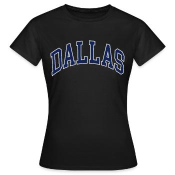 Dallas - T-shirt Femme - noir - Devant - AI Model Female 172 dark (172cm)