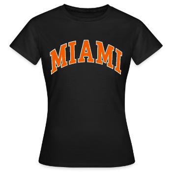 Miami - T-shirt Femme - noir - Devant - AI Model Female 172 dark (172cm)