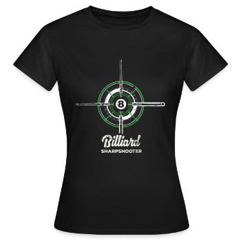 Billard billard billard billard billard billard - T-shirt Femme - noir - Devant - AI Model Female 172 dark (172cm)