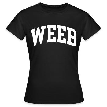 Weeb - Frauen T-Shirt - Schwarz - Vorne - AI Model Female 172 dark (172cm)