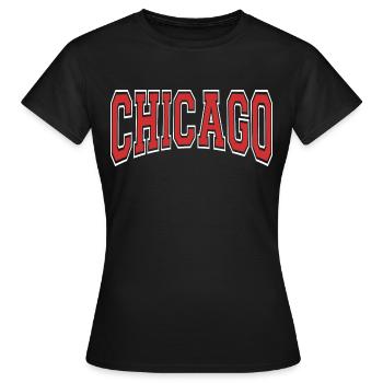 Chicago - T-shirt Femme - noir - Devant - AI Model Female 172 dark (172cm)