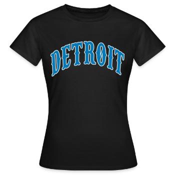Detroit - T-shirt Femme - noir - Devant - AI Model Female 172 dark (172cm)