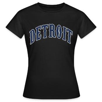 Detroit - T-shirt Femme - noir - Devant - AI Model Female 172 dark (172cm)