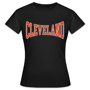 Cleveland - T-shirt Femme - noir - Devant - AI Model Female 172 dark (172cm)