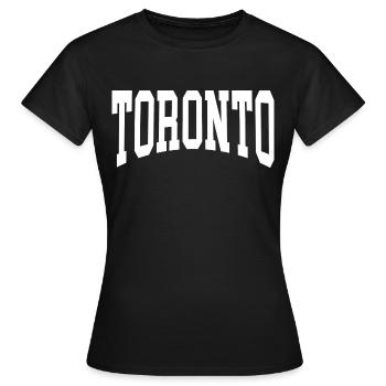 Toronto - T-shirt Femme - noir - Devant - AI Model Female 172 dark (172cm)