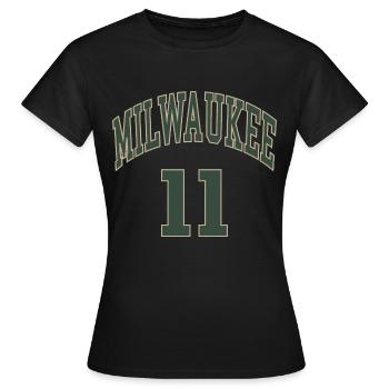 Milwaukee 11 - T-shirt Femme - noir - Devant - AI Model Female 172 dark (172cm)