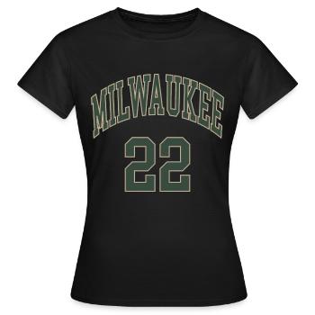 Milwaukee 22 - T-shirt Femme - noir - Devant - AI Model Female 172 dark (172cm)