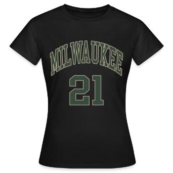Milwaukee 21 - T-shirt Femme - noir - Devant - AI Model Female 172 dark (172cm)
