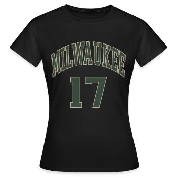 Milwaukee 17 - Women's T-Shirt - black - Front - AI Model Female 172 dark (172cm)