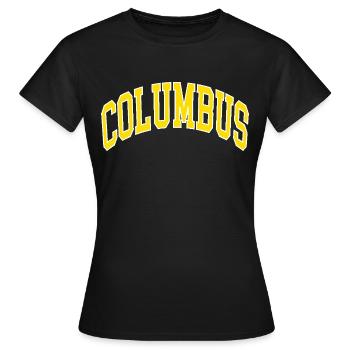 Columbus - T-shirt Femme - noir - Devant - AI Model Female 172 dark (172cm)