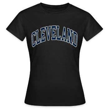 Cleveland - T-shirt Femme - noir - Devant - AI Model Female 172 dark (172cm)