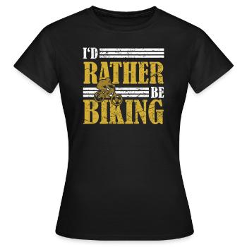 Mountainbike Mountainbiker - Frauen T-Shirt - Schwarz - Vorne - AI Model Female 172 dark (172cm)