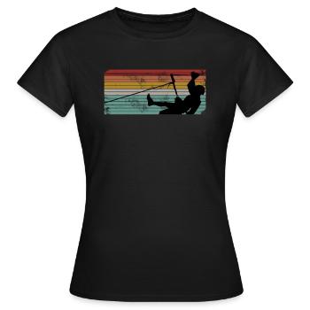 Escaladeurs - T-shirt Femme - noir - Devant - AI Model Female 172 dark (172cm)